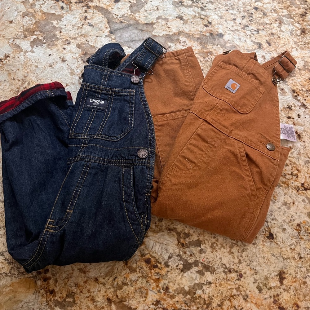 Set of two 2T overalls